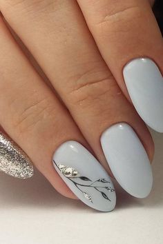 Grey Nail Art, Grey Acrylic Nails, French Pedicure, Pedicure Designs, White Acrylic Nails, Gray Nails, Classic Nails, Summer Nails Colors