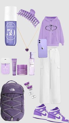 Aesthetic Fashion, Beauty Tools, Purple, Outfit Inspo, Beauty