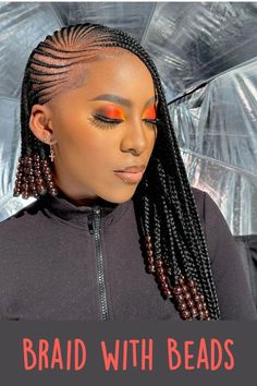 If you are a braid lover and searching for beautiful braided hairstyles with beads, then you are most welcome to read this article. Braid With Beads, Beaded Hairstyles, Braided Hairstyles With Beads, Braids With Beads Hairstyles, Hairstyle African, Beautiful Braided Hairstyles, Hairstyles With Beads, Beads Hairstyles, Box Braids Bun