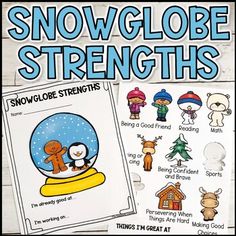 the snow globe worksheet for students to learn how to read and understand things