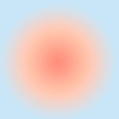 an orange and pink circle on a blue background