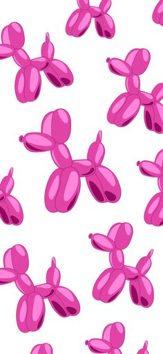 pink flowers on a white background are shown in this seamless pattern for wallpaper