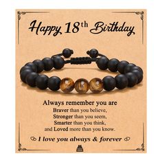 an image of a happy 18th birthday bracelet