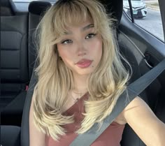 #blondehairstyles #bangs #naturalbeauty #naturalmakeup #hair #blush Tan Hair Color Skin, Natural Blonde Brown Hair, Cute Haircuts For Long Hair With Bangs, Honey Blonde Hair With Bangs, Poofy Bangs, Bunny Pretty Face, Bleach Bangs, Brown Hair With Blonde Bangs, Short Blonde Hair Bangs