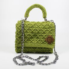 Crochet Shoulder Bag, Stylish Macrame Bag, Luxury Handmade Purse, Green Bag for Women, Knitting Handbag, Ready to Ship, Gift Idea for Women by bagatelierFoRwomen on Etsy Knitting Handbag, Women Knitting, Cute Witch, Gift Idea For Women, Handmade Purse, Crochet Shoulder Bag, Chain Strap Bag, Macrame Bag, Handmade Purses