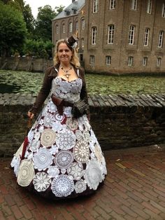 Steampunk Elf, Steampunk Mode, Steampunk Outfits, Fair Outfit, Fashion Competition, Vintage Doilies, Elves Fantasy, Steampunk Dress, Steampunk Women