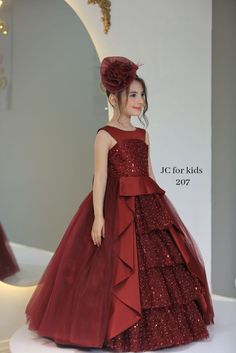 Amazing, and extremely elegant ball gown for little girls to be worn on any special occasion from weddings to birthdays to quinceanera! Hoop skirt and headpiece are included too! Elegant Princess Dress For Quinceanera, Elegant Quinceanera Gown, First Communion Ball Gown For Party In Prom Season, Ball Gown Dress, Elegant Ball Gowns, Hoop Skirt, Ball Gown Dresses, Gown Dress, Quinceanera