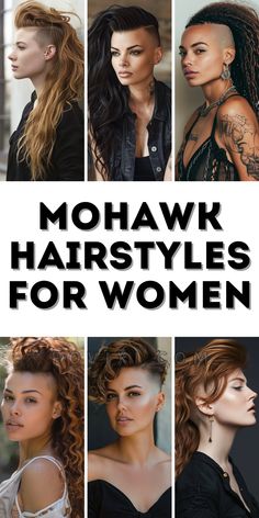 Long Hair Mohawk, Short Curly Mohawk, Undercut Mohawk, Short Hair Mohawk, Punk Haircut, Curly Mohawk Hairstyles, Long Mohawk, Curly Faux Hawk, Mohawk Hairstyles For Women