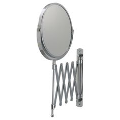 an image of a mirror and stand for hair dryers on a white background with clippings