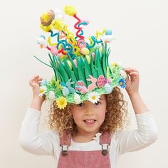 Easter Bonnets For Boys, Easter Craft Ideas For Kids, Girls Easter Bonnet, Easter Bonnet Competition, Easter Hat Parade, Easter Craft Ideas, Easter Garden, Easter Hats