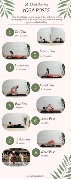 Chest Opening Yoga Poses, Chest Opening Yoga, Chest Opening Asanas, Chest Opening Poses, Back Bend Yoga Poses