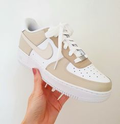 Neutral Air Force 1, Gift Questions, Custom Shoes Diy, Nike Air Shoes