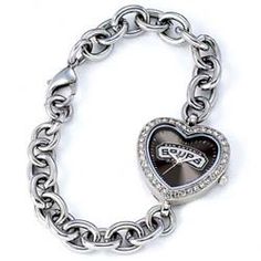 a bracelet with a heart shaped charm on it