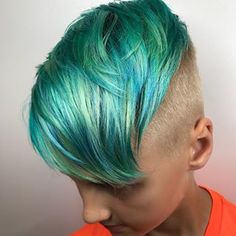 2018 Hair, Boy Haircuts, Boys Hair, Boy Hair, Undercut Pompadour, Disconnected Undercut, Bright Hair Colors, Boy Cuts