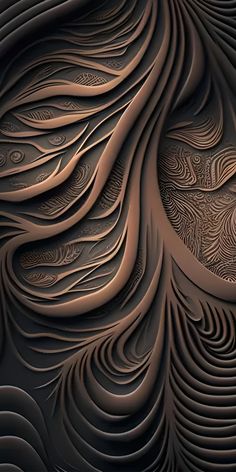 an abstract design with wavy lines and curves in the shape of a bird's eye