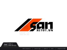 an orange and black logo with the letters san ketol vn on it