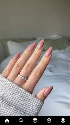 Euphoria Nails, Fall Gel Nails, Simple Gel Nails, Almond Nails, Simple Nails, Stylish Nails, Beautiful Nails