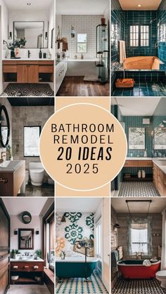 bathroom remodel ideas for the new year and beyond, including bathtubs