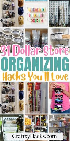 dollar store organizing hacks you'll love - crafty hacks and crafts