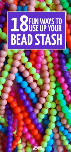 Easy Beads Craft, Small Bead Crafts Ideas, Plastic Beads Crafts, Bead Crafts Not Jewelry, Using Beads Ideas, Bead Projects Crafts, Crafts Using Pony Beads, Ideas With Beads Diy Projects, What To Make With Beads Besides Jewelry