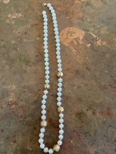 Vintage 14" Napier gold bead and faux pearl necklace.  Small golden separator beads between 1/4" diameter faux pearls and 1/2" diameter gold beads. Faux Pearl Necklace, Beaded Necklaces, Gold Beads, Faux Pearl, Necklace Etsy, Pearl Necklace, Beaded Necklace, Jewelry Necklaces, Necklaces