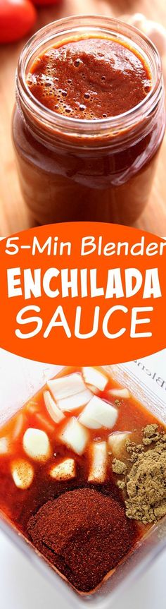 an image of enchilada sauce in a jar