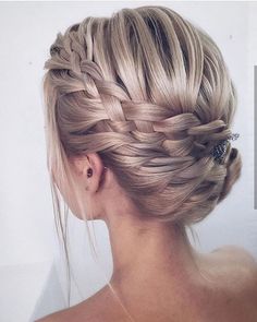 Braids Blonde, Messy Hair Updo, Peinados Recogidos, Hair Extensions Best, Penteado Cabelo Curto, Wedding Hairstyles Updo, Creative Hairstyles, Formal Hairstyles, Loose Hairstyles