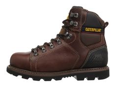 Classic Steel Toe Lace-up Work Boots, Steel Toe Lace-up Work Boots For Construction, Brown Steel Toe Lace-up Work Boots, Military Work Boots With Steel Toe For Outdoor, Military Steel Toe Work Boots, Steel Toe Boots, Steel Toe Work Boots, Goodyear Welt, Caterpillar