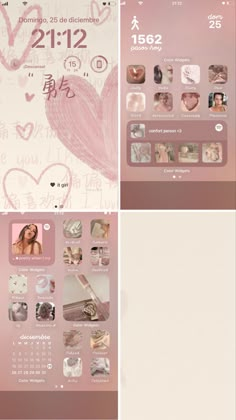 homescreen layout wallpaper widget pink Minimalist Wallpaper Phone, Ios Layout, Pretty Wallpapers Tumblr, Cute Blue Wallpaper, Iphone Home Screen Layout, Pink Phone, Iphone Wallpaper Fall, Phone Inspo, Minimalist Iphone