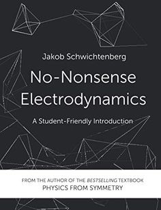 a book cover with the title'no nonsenses electrodynalics, from the author