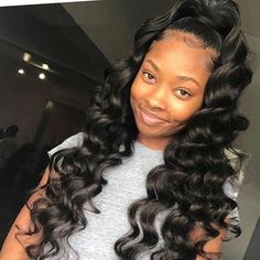 Down Curly Hairstyles, Cheap Human Hair, Hair Laid, Long Curly Hair, Long Curly, Lace Frontal Wig, Black Girls Hairstyles, Hair Waves, Hair Bundles