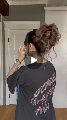 Messy Bun Hairstyles Tutorials, Messy Bun Tutorial For Long Hair, Function Hairstyles, Long Hair Messy Bun, Elegant Messy Bun, Easy Care Hairstyles, Messy Bun Tutorial, Trust The Process, Hair Tutorials