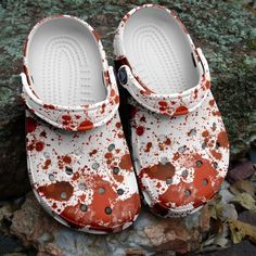 Get your product: Halloween Horror Blood Splattered  3D Crocs Crocband Clog
1. PRODUCT INFORMATION:

Incredibly light and fun to wear.
Water-friendly and buoyant; weighs only ounces.
Ventilation ports add breathability and help shed water and debris.
Easy to clean and quick to dry.
Upper: Croslite.
Lining: Croslite.
Sole: Croslite.
2. SIZE CHART:
3. RETURN:
We will gladly issue you a replacement item or issue a refund back to your original form of payment for any of the following reasons:
You re Halloween Shoes, Crocs Crocband, Jason Voorhees, Freddy Krueger, Michael Myers, Halloween Horror, Clogs Shoes, Percy Jackson, Slip On Shoes