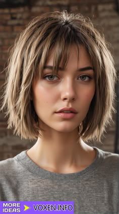 23 Stylish Medium Bob Haircuts 2024: Feathered, Side Swept & Shaggy Styles Short Hair With Bangs Bob, Jawline Bob Haircut With Bangs, Short Hairstyle Side Bangs, Bob Hair Styles With Bangs, Artsy Haircut, Bobs With Fringe, Bob With Feathered Bangs, Blond Cacao, Medium Bob With Bangs