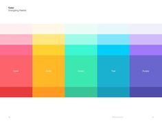 the color palette is shown with different colors