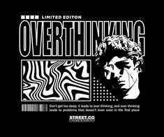 the cover art for overthinging, an album released by street go records in 2009