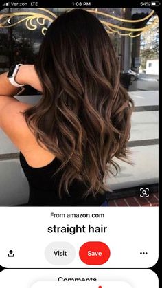 Chocolate Brown Hair, Balayage Hair, Easy Hairstyles, Straight Hairstyles, Balayage, Hair Hair, Hair Color, Hair Cuts