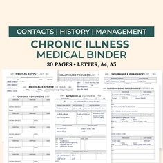 the medical binder is shown with instructions on how to use it and what to do