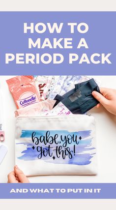 Period Kit For Adults, Backpack Period Kit, Period Bags For School Emergency Kits, Period Pouches Diy, Period Care Package For Daughter, Diy First Period Kit, Period Supply Kit, Period Travel Kit