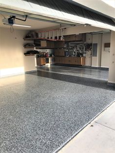 the garage is clean and ready for us to use