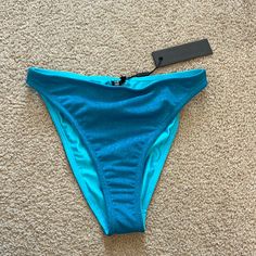 Never Worn, Nwt Sparkly High Waisted Bottoms. With Hygienic Sticker Still On. Price Is Negotiable!!! Blue Party Bottoms For Beach Season, Blue High-waist Party Swimwear, High Waisted Bottoms, Triangl Swimwear, Womens Swim, Color Blue, Swimming, High Waisted, Women Shopping