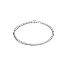 This sterling silver snake chain bracelet provides a great way to to start your Individuality Beads collection. Comes in a gift box. This sterling silver snake chain bracelet provides a great way to to start your Individuality Beads collection. Comes in a gift box. Watch the product video here.BRACELET DETAILS Length: 7.5 in. Clasp: lobster-claw Metal: sterling silver Size: 7.5". Color: Grey. Gender: female. Age Group: adult. Beads Collection, Snake Chain Bracelets, Product Video, Silver Snake Chain, Snake Chain, Lobster Claw, Chain Bracelet, Gender Female, Age Group