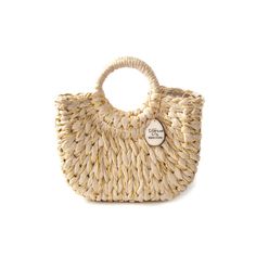 Add a fun, sustainable, chic bag to your look this season. Handmade by artisans with Original "Paja Toquilla" Handwoven in Monte Cristi, Ecuador Features Tagua nut logo piece Bag: 9.5" x 9" x 2.5" Straw strap is included Casual Woven Top Handle Bag, Casual Natural Crochet Bag With Top Handle, Trendy Natural Color Bucket Bag With Top Handle, Straw Shoulder Bag With Round Handle For Shopping, Handheld Woven Bucket Bag For Shopping, Trendy Handheld Natural Satchel, Trendy Natural Handheld Satchel, Casual Handwoven Top Handle Shoulder Bag, Handheld Natural Hobo Bag For Spring