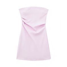 - 100% polyester - hand wash / air dry﻿Light Pink Bodycon Ruched Strapless Mini Dress Details: Made of soft. comfortable fabric Easy to clean & maintain Made of durable fabric for long wear / use Summer Mini Dresses, Pink Bodycon, Dress Tight, Flared Sleeves Top, Chic Shirts, Dress Woman, Short Mini Dress, Strapless Mini Dress, Mini Dresses Summer