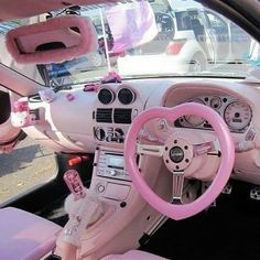 Pink Car, A Car, Steering Wheel, Car Accessories, Hello Kitty, Wheel, Kitty, Cars, Pink