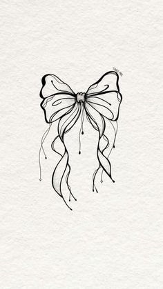 a black and white drawing of a butterfly with long, thin wings on it's back