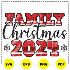 family christmas 2021 svg file