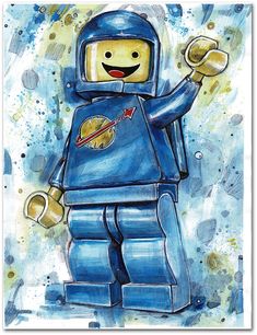 Lego Art Print, Lego Themed Bedroom, Posters For Boys Room, Lego Spaceman, Lego Bedroom, Expeditionary Force, 11x17 Poster, Lego Pictures, Room Decor Wall Art