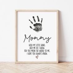 Mother's Day Gift For New Mom | Poem For Mommy | Ollie + Hank Mothers Day Gifts From Toddlers, Mothers Day Crafts For Babies, Preschool Handprint Art, Short Mothers Day Poems, Baby Boy Poems, Baby Handprint Crafts, Mothers Day Cards Craft, Diy Mother's Day Crafts, Mother's Day Projects