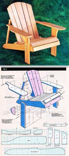 the plans for an adiron chair